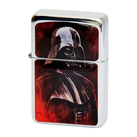 GL Leather Accessories Petrol Oil Windproof Lighter - Darth Vader Cover