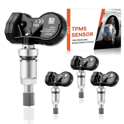 GEAREVER Reifendrucksensor Multiprotokoll TPMS Sensor RDKS Reifendruckkontrollsystem Passend für Opel Chevrolet Nissan Renault für fast alle Modelle 13598773, 13506028, 13581561, 4 Stück