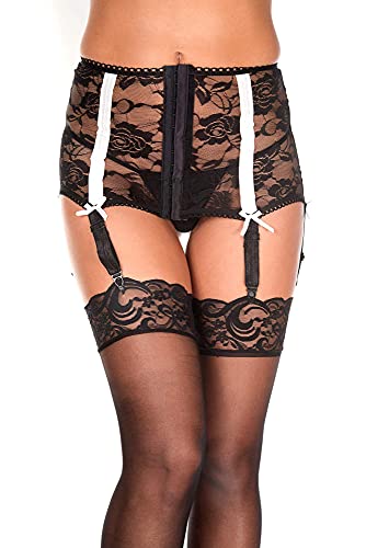 Image of ToBeInStyle Women's Lace Classic Elegant Sheer Garter Belt