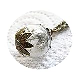  Real semillas de diente collar cristal soplado a mano Orb Bead Globe