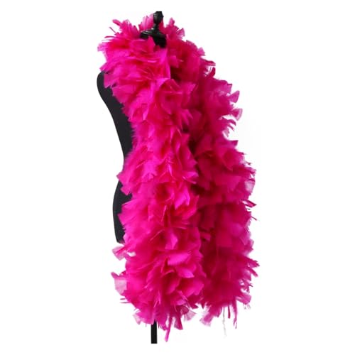 Boa de plumas de pavo negro esponjosa para chal de disfraces y cosplay
