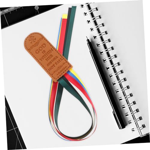 Marque-page en ruban et cuir pour organiser vos lectures de la Bible - 7