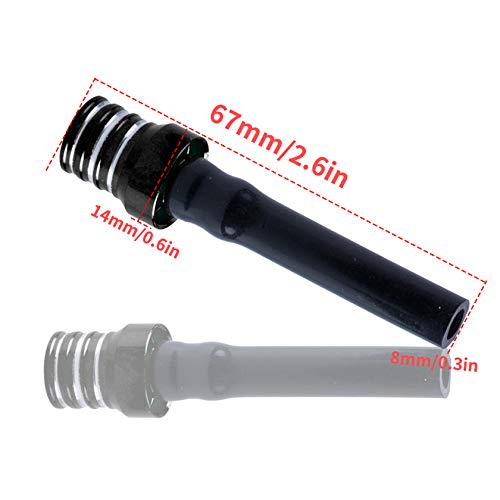 Mwmnun Breather Hose Gas Fuel Tank Cap Vent Hose Tube Cnc Universal Compatible With Atv Quad Crf Yzf Rmz Klx Drz Pit Dirt Bike Motorcycle Aluminum Fuel 6Pcs #TOP3