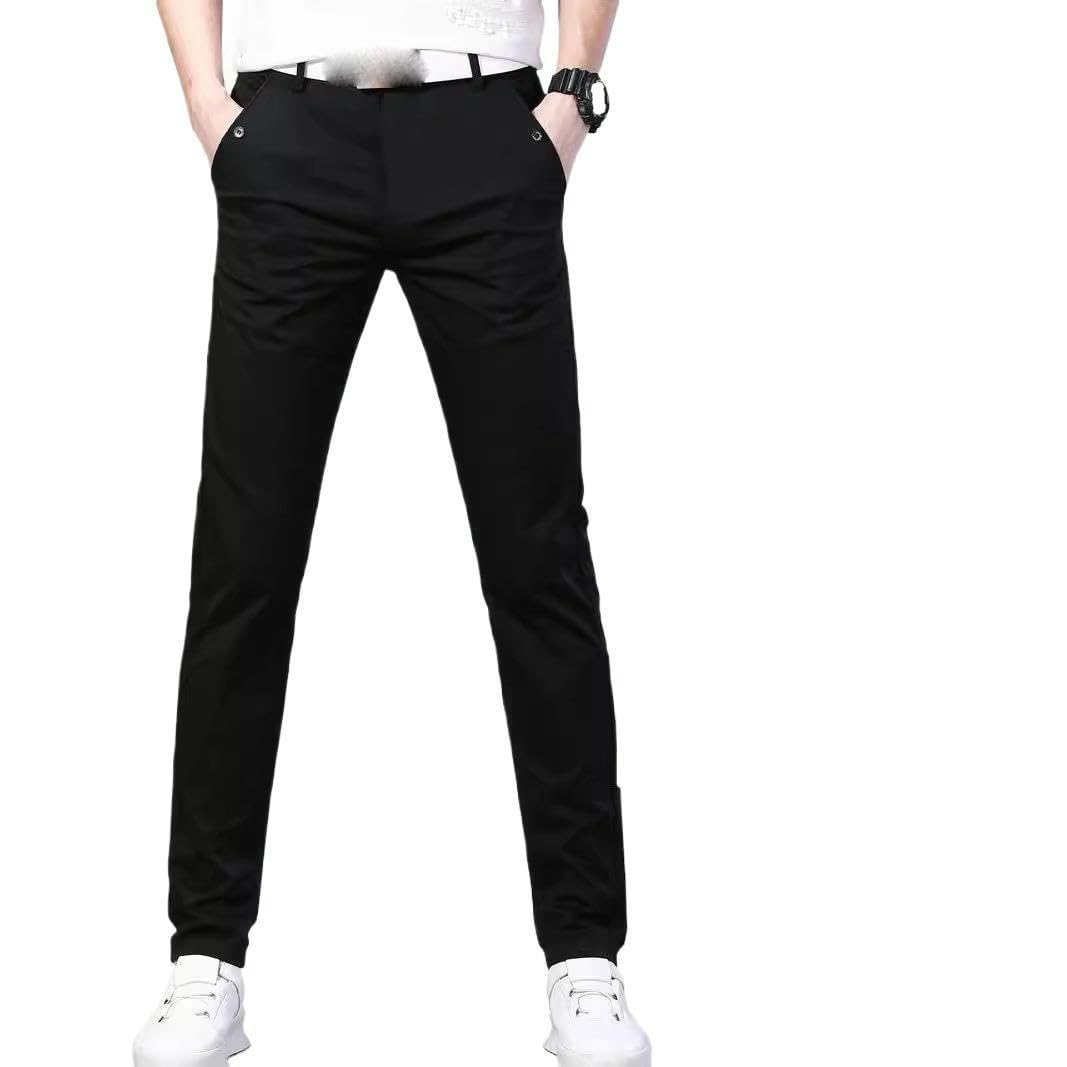 USTZFTBCL Pantaloni lunghi casual affusolati da uomo primavera autunno sottile estate sottile