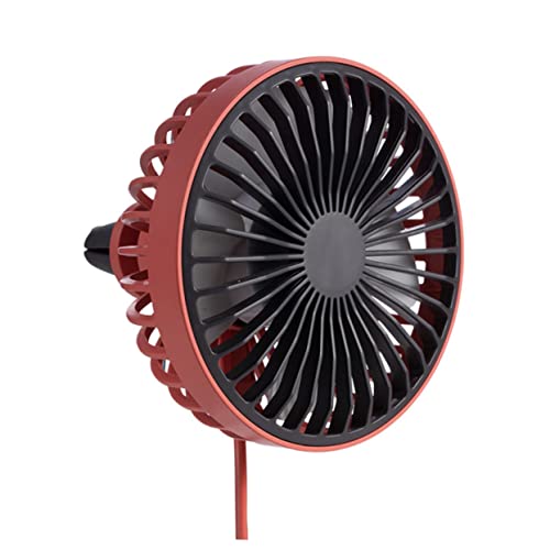 Zerodeko Luz de Ambiente del Coche USB Pequeño Ventilador de Coche Fresco para Verano Decoración para Automóvil