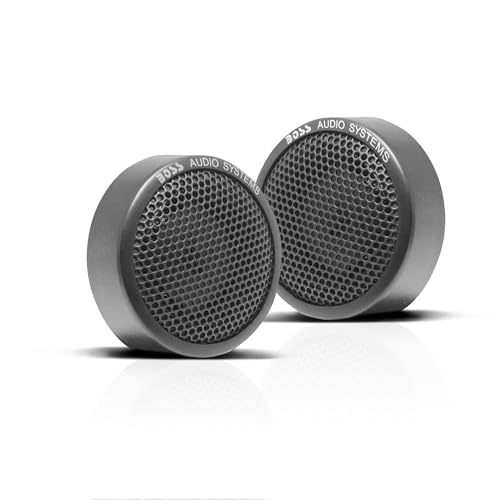 BOSS Audio Systems TW18 Car Door Tweeters - 200 Watts Max, 1 Inch Polyimide Dome, Sold in Pairs