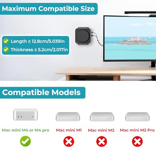 Support Mac Mini M4 VESA pour gagner de la place sans rayure