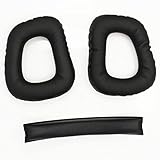 Replacement Ear Pads & Headband Cushion Pad for Logitech G930 Headphones Black Earpads Headphone Cushions