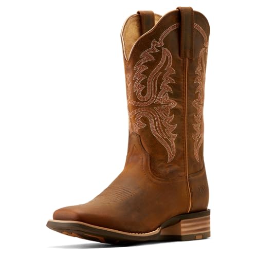 ARIAT ARIAT Women's Olena Western Boot, Sassy Brown, 9.5