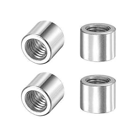 sourcing map M8 Round Weld Nuts - 4pcs Cover