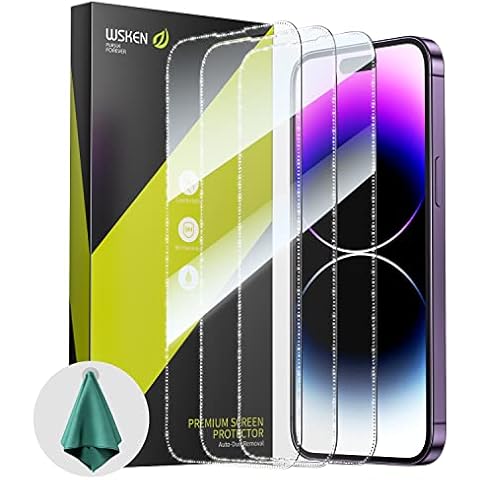 WSKEN Luxury Screen Protector for iPhone 14 Pro Max 6.7 inch, [Diamond Edge] Full Coverage Screen 3D Edge 10s HD Bling Tempered Glass Film 2022 5G, 3 Pack Cover
