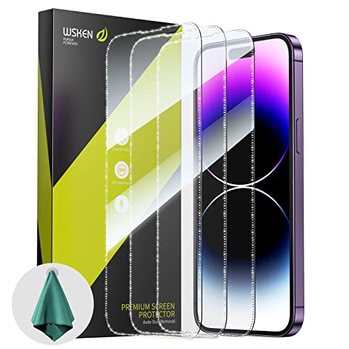 Wsken Luxury Screen Protector For Iphone 14 Pro Max 6.7 Inch [Diamond Edge] Full Coverage Screen 3D Edge 10S Hd Bling Tempered Glass Film 2022 5G #TOP7