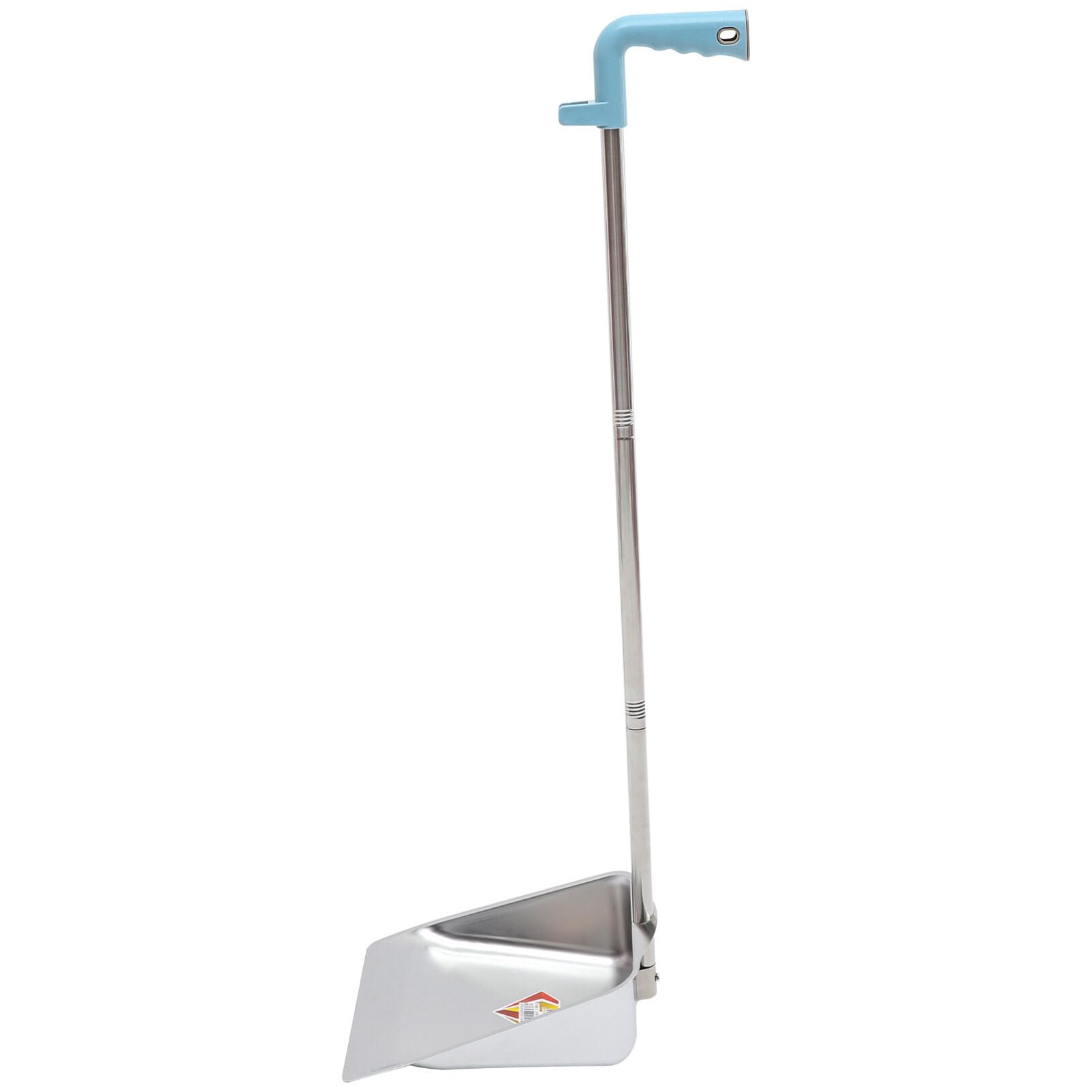 ABOOFAN Recogedores Con Mango Largo Recogedor Vertical De Metal Recogedores De Pie Resistentes Pala De Basura De Cocina De Acero Inoxidable Para Vestíbulo Garaje Patio De Casa