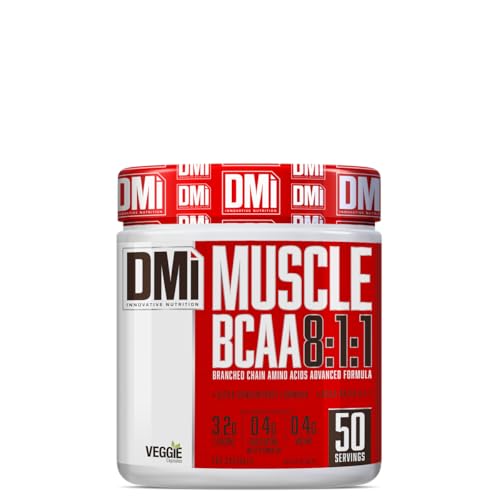 Muscle BCAA 8:1:1 – 200 Cápsulas | Aminoácidos Ramificados y Vitamina B6 | Suplemento Alimenticio para Masa Muscular y Recuperación