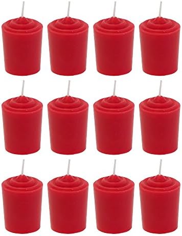 SRG Red Unscented 15 Hours Votive Candles Pack of 12