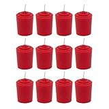 SRG Red Unscented 15 Hours Votive Candles Pack of 12