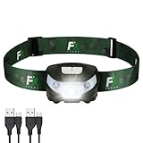 FX FFEXS LED Headlamp Rechargeable - Waterproof Head Lamp Headlight - Head Lights for Forehead - Head Lamps LED Rechargeable - Super Bright Headlamps for Adults - 5Mode Head Flashlight Running Hiking