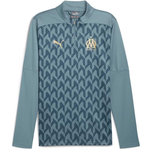 Puma Olympique De Marsella - Camiseta para hombre, azul, L