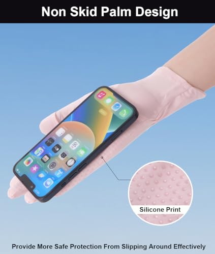 SUJAYU Luvas De Proteção Uv Ultrafinas De Dedo Inteiro, Luvas De Direção Femininas, Luvas Uv Respirá