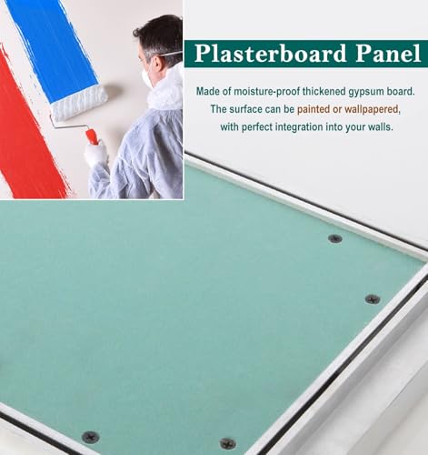 Panel dostępu do płyt kartonowo-gipsowych, drzwi włazowych do malowania płyt gipsowo-kartonowych, ciężka pokrywa dostępu do okablowania i hydrauliki, 80 x 80 cm, łatwa instalacja