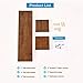 HOMWOO Floating Bookshelf Hanging FAS Grade Natural Solid Wood Shelves U-Shaped Floating Wall Shelf, for Living Room, Bedroom, Office Storage Shelf (Walnut)