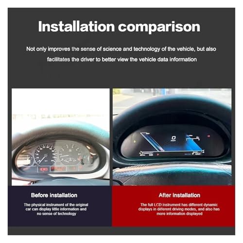 Tacómetro de cápsula espacial y grupo digital inteligente compatible con BMW E46 4