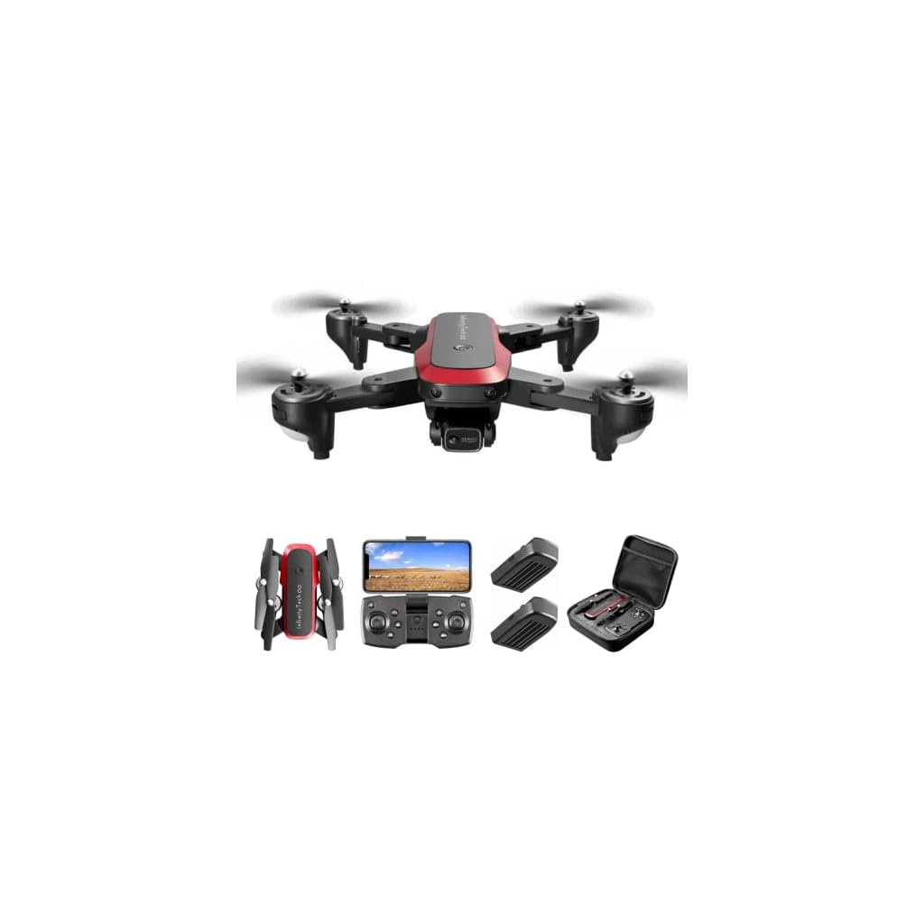 InfinityTech-S8000-Drone-with-90-electrically-adjustable-4k-Camera-for-Kids-and-Adults-FPV-Live-Video-Quadcopter-equipped-with-2-Batteries-for-up-to-40-minutes-of-flight-time-Long-range-distance-up-to