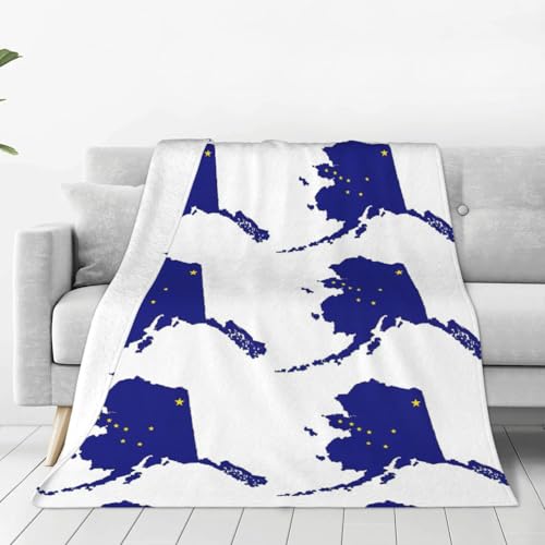 Couverture polaire douce drap de lit chaud plaid canapé Alaska - 2