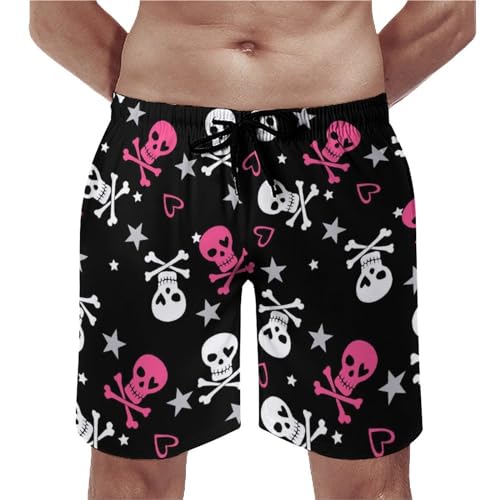 Short de bain homme crâne coloré fini le maillot mouillé avec le séchage rapide UMENG