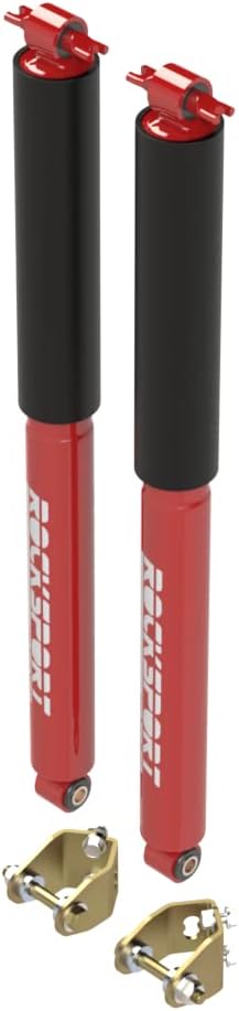 Rocksport RED Performance Long Travel Shock Absorbers by MetalCloak, For JK Wrangler Rear, With 4.5”- 6” Lift, Engineered For a Fantastic Ride On and Off-Road, Easy Installation, Made in the USA