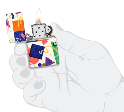 Image of Zippo Throwback Pattern Design 540 Color Glow in the Dark Pocket Lighter