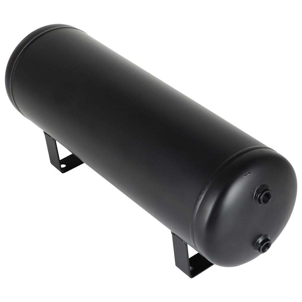 STAYTOP Air Tank, 2.5 Gallon (9 Liter) 5 Ports Suspension Air Ride Bag Train Truck Horn Tank