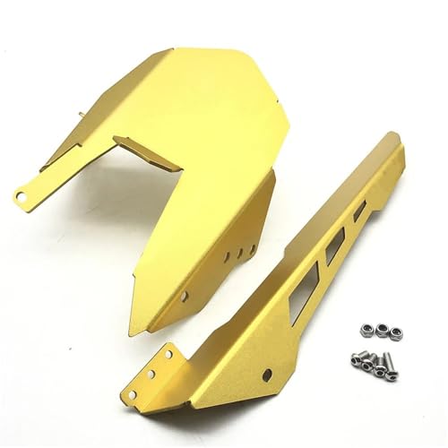 Protector de piñón para Yamaha MT07 contra impactos de piedras con panel CNC rojo 6