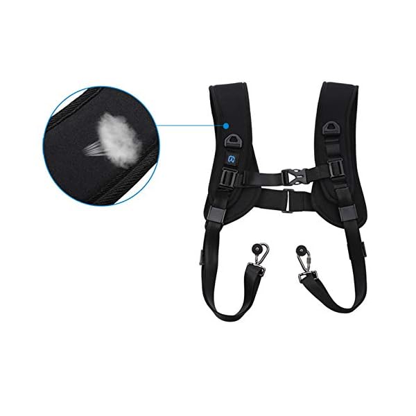 Doppel Schulter Kamera Gurt Kamera Strap Zubehör für Zwei Kamera Quick Release Einstellbare Nylon Kamera Harness Teile – Bild 8