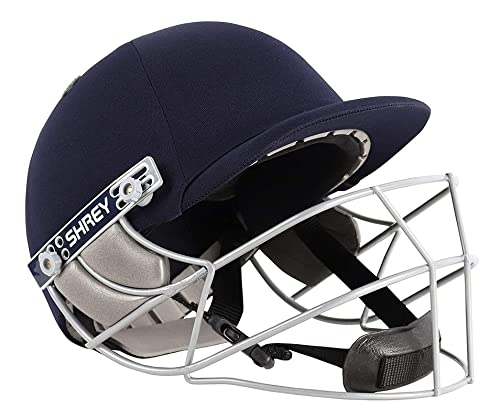 Casque de cricket Shrey Match 2.0 en acier taille L pour adulte avec protection intégrale