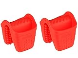 Dexas Micromitt Silicone Oven Mitt, Set of Two, Red