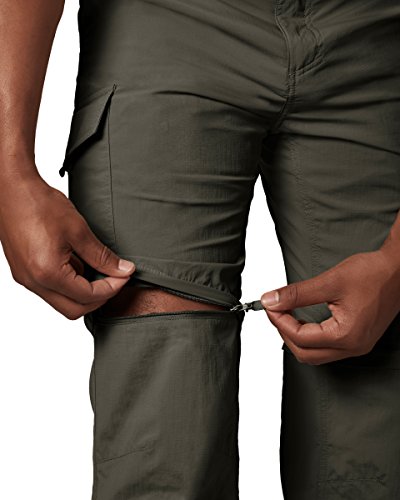 Columbia Men's Big and Tall Silver Ridge Convertible Pants, Peat Moss, 50x34