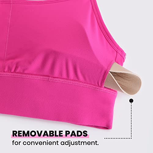 Image of CRZ YOGA Butterluxe Y Back U Neck Sports Bra | Light Support, Removable Pads, Yoga, Extremely Soft, Longline, for Women