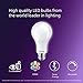 PHILIPS LED 100W A21 2-Pack WhiteDial Multi-CCT (5000K) 1600 Lumen (11.5W = 100W) Dimmable Frosted Flicker-Free Light Bulbs