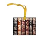 Jane Austen Novels Glass Christmas Ornament