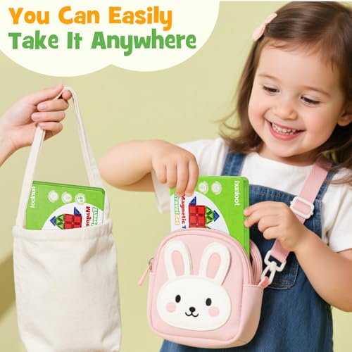 Image of Mini Magnetic Tiles Travel Toys: 26PCS Set,Iron Storage Box,Car Activities