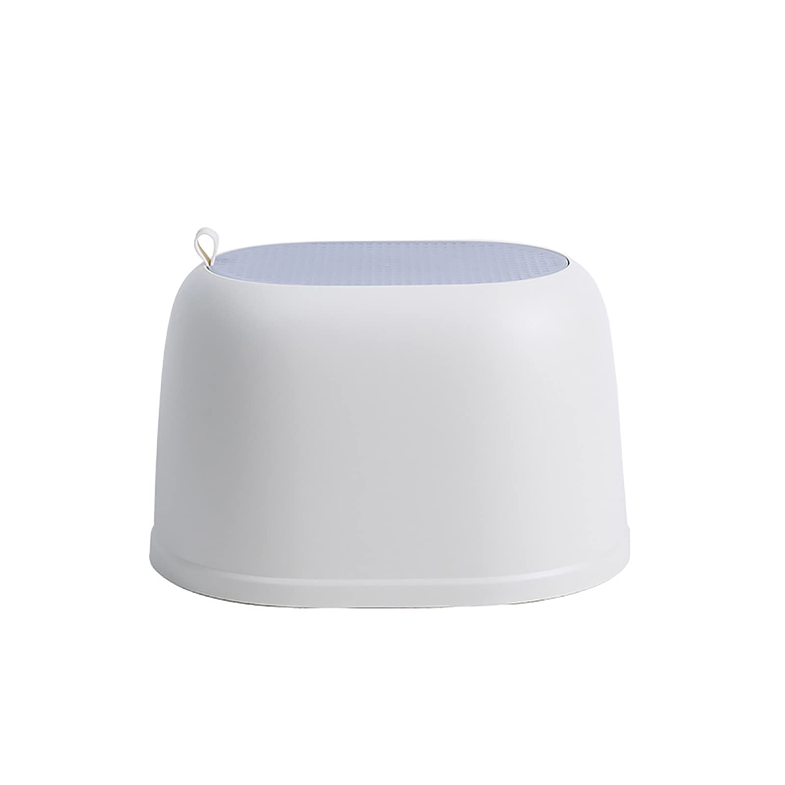Repose-pieds blanc rectangulaire et moderne pour assise de salon et chambre