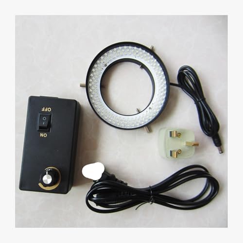Microscope Microscope Ring Light 144pcs White Light LED Adjustable Ring Lamp Illuminated Ring Bulb for Stereo Microscope 90V-220V with Inner Diameter 72mm