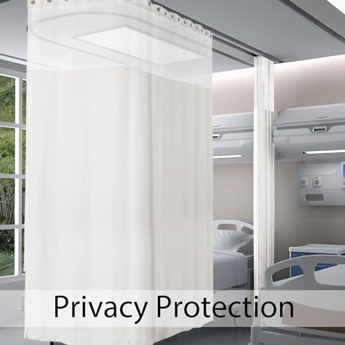 Custom Drpaery White Hospital Privacy Curtain - Thumbnail 2
