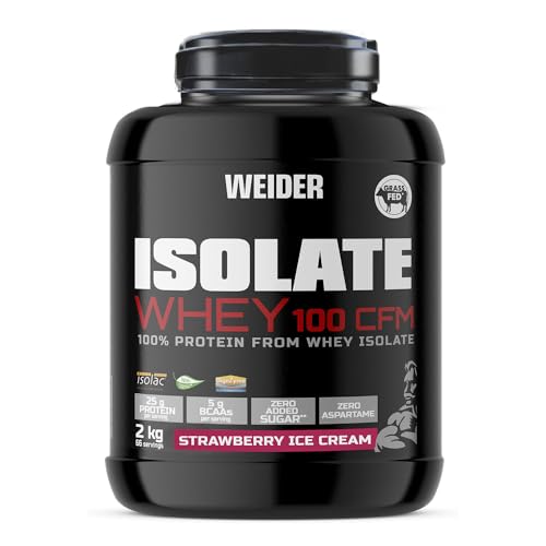 Weider Isolate Whey 100 CFM 2 Kg - 100% Aislado de Proteina de Suero/Alta Pureza y Calidad Superior
