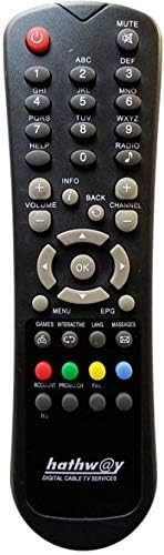 Compatible Hathway Set-Top Box Remote (Please Match Image with Your Old Remote)