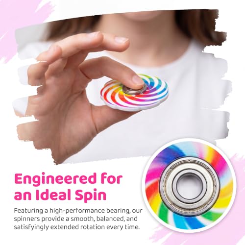 200pcak Finger Spinner Toys, Colorful Handheld Spinning Toys, Sensory Play Toys,Kids and Adults,Party Favors, Classroom Rewards, Goodie Bag Fillers, Birthday Gift Toys for Boys and Girls - Image 2