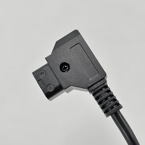 Cable D-Tap a XLR en ángulo recto para evitar tirones en Blackmagic URSA 4