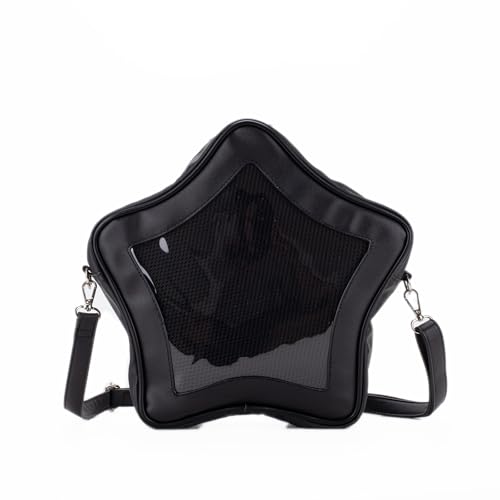 Star Ita Bag Stars Purse Pins Crossbody Bag Cute Aesthetic Y2K Ita Insert Display Handbag PU Leather Daily Use4