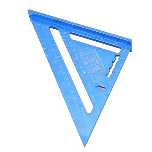 Regla triangular de aleación de aluminio para carpintería miniatura 1